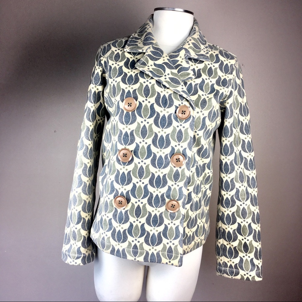 Fossil Wool Blend Spring Jacket Quilted Lining M - image 1